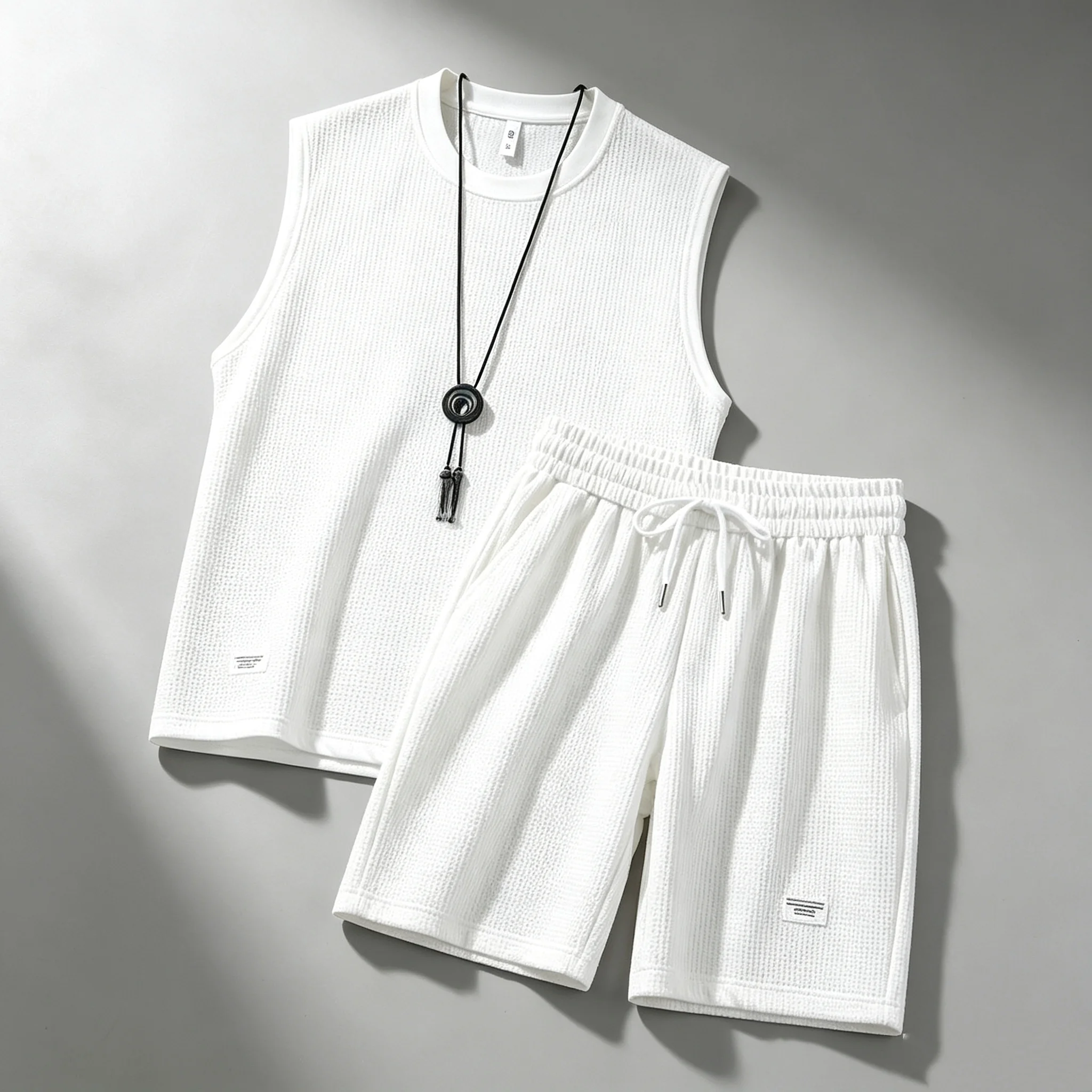 Summer men's vest sets high quality Gym jogging sportswear set Mesh quick drying fashion casual Vest + Shorts 2 piece set 3XL view 6