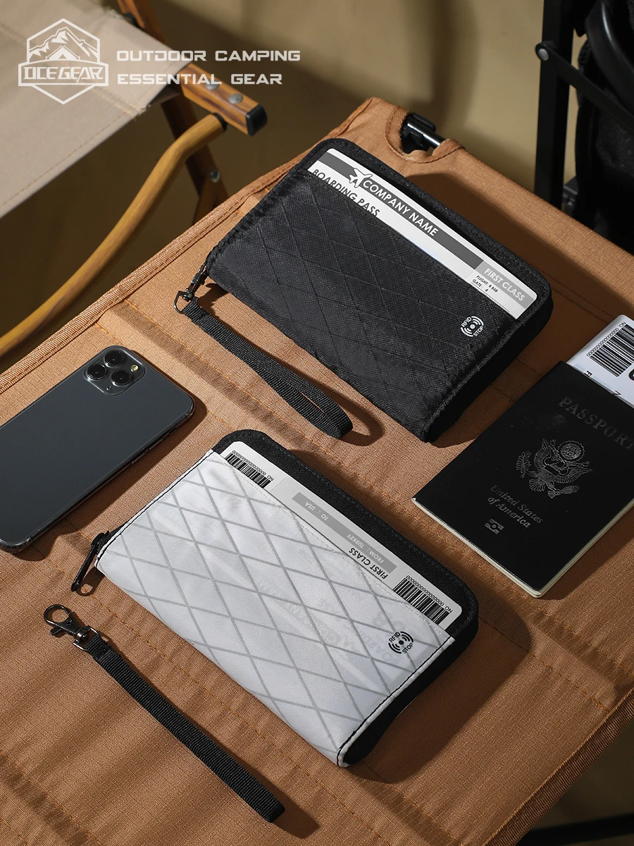 

OCE GEAR Travel Anti-Theft Card Wallet XPAC Waterproof Document Passport Storage Bag Mobile Phone Bag Retro Sle Polyester