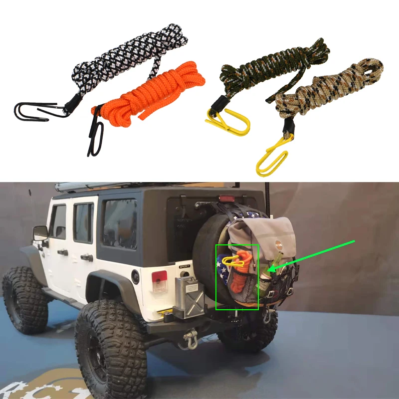 1PCS Mini Binding Straps Ropes Decoration for 1/10 RC Crawler Car Traxxas TRX4 Defender TRX6 AXIAL SCX10 RC4WD