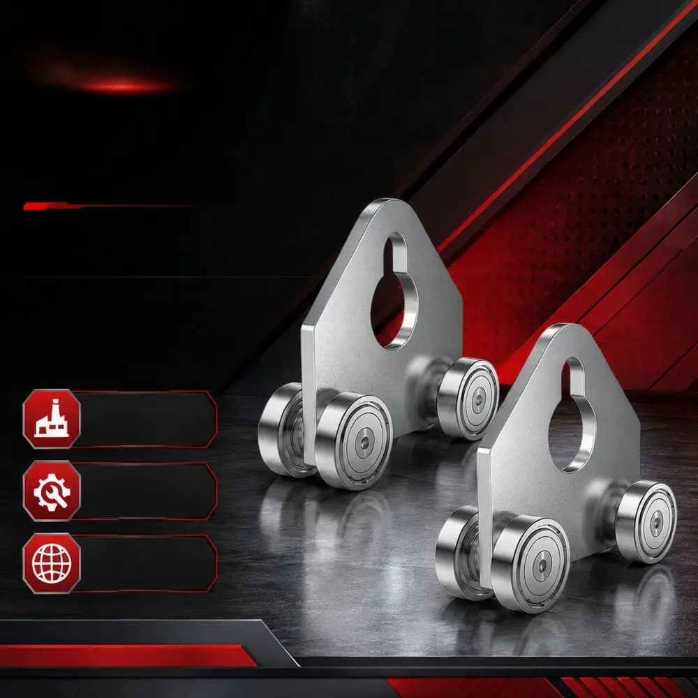Sturdy Steel Trolley Assembly For Mubaobao Hoist Track Roller Industrial Material Handling Four Wheel Carriage Tool