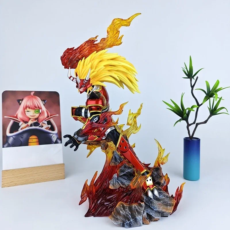 26Cm Nieuwe Digimon Zombie Auto Fire Beast Pop Figuur Animatie Randapparatuur Ornamenten De Vechter Van Vuur Model Speelgoed Verjaardagscadeautjes