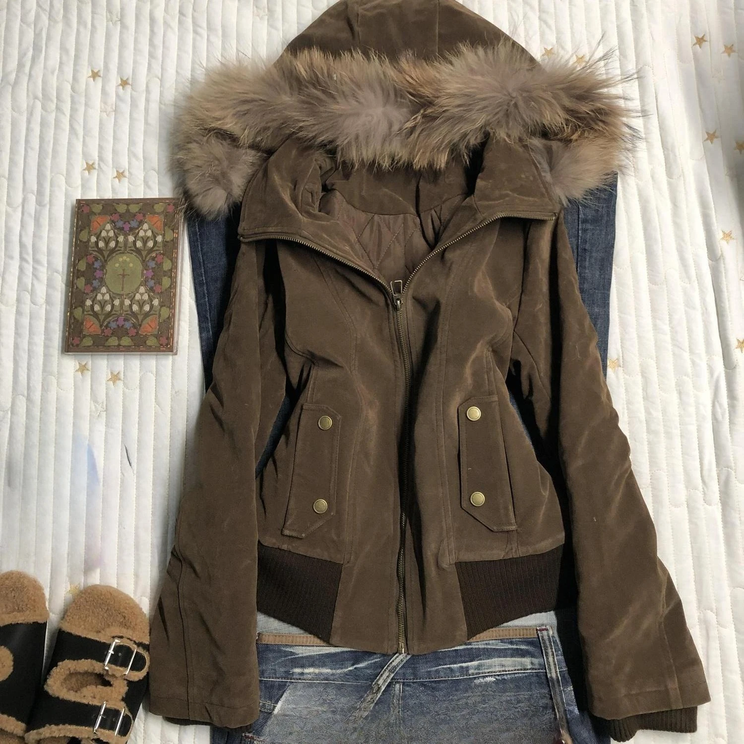 

Куртка Y2K в американском винтажном стиле с длинными рукавами и капюшоном, женская повседневная однотонная куртка с воротником из искусственного меха, ретро-куртка на молнии 2026