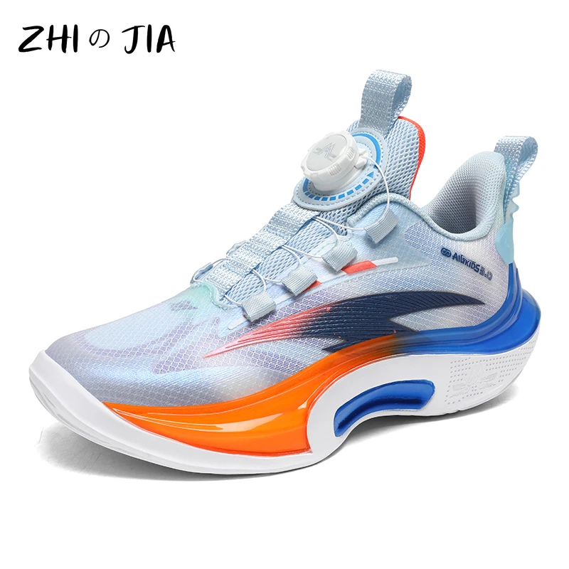 Teenage Popular Basketball Shoes Summer Children's Mesh Breathable Sneaker Boys Outdoor Fashionable Lightweight Running Footwear