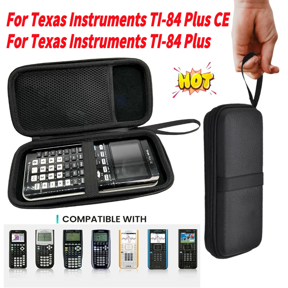 

EVA Hard Graphing Calculator Case Shockproof Hard Travel Case Anti Scratch Travel Carry Bag for Texas Instruments TI-84 Plus CE