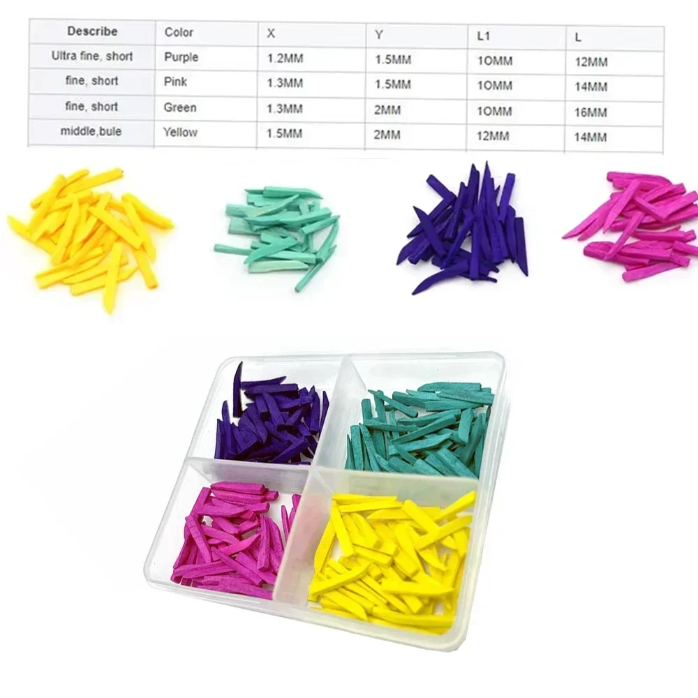 

200Pcs Dental Wooden Wedges Interdental Isolation Treated Tips Gum Care Disposable Dentist Supplies for Teeth Restoration