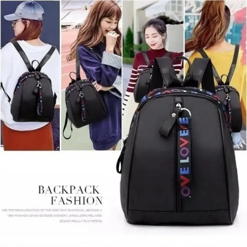 1 Pcs New WOMEN'S Shoulder Bag Single Shoulder Colored Belt Bag Travel Versatile Leisure College Fashion Nylon Female Bag