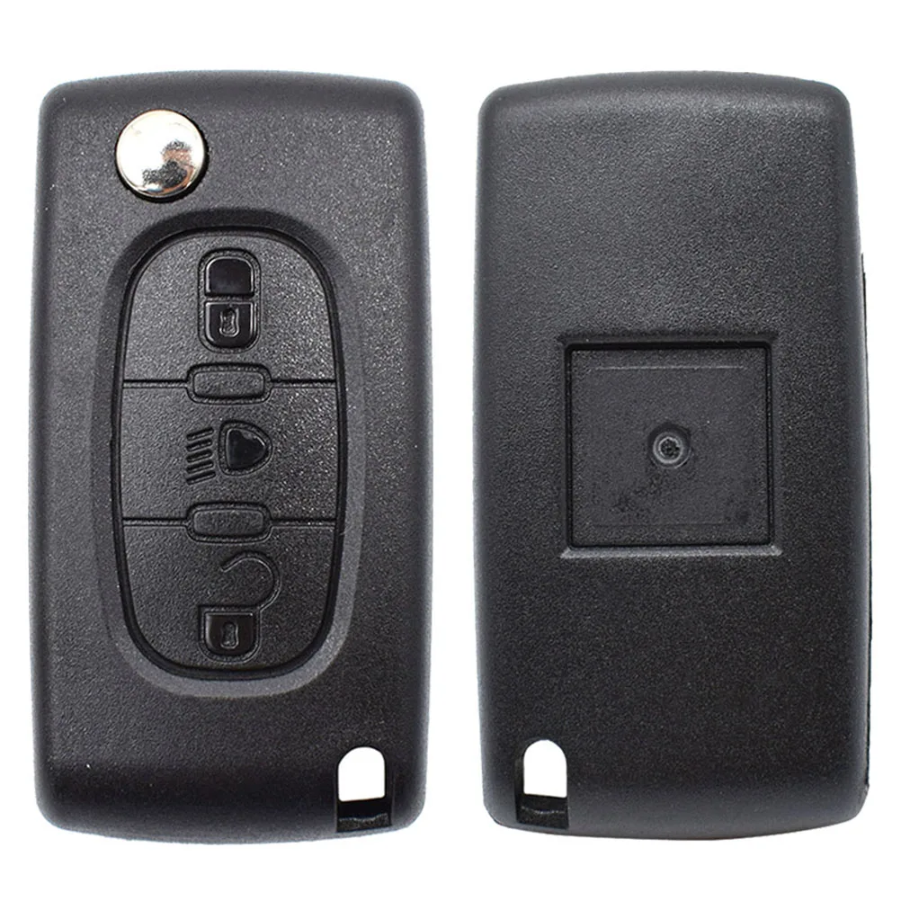 Voor Citroen C2 C3 C4 C5 C6 C8 Auto 3 Knoppen Flip Remote Sleutel Case Cover Shell Fob Va2 Blade Ce0523 Key Reparatie Kit