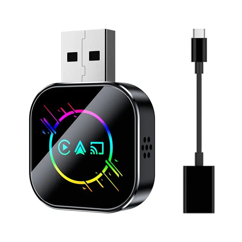 

Беспроводной адаптер CarPlay 3-в-1: беспроводной CarPlay, Smart Mirror Link, Android Auto, USB CarPlay B