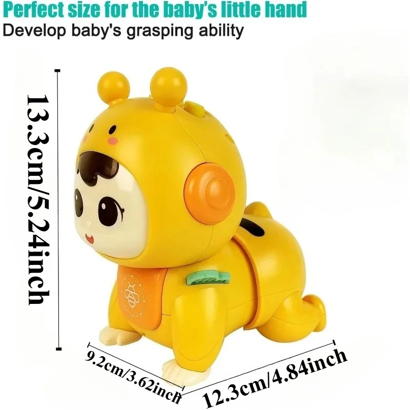 ของเล่นเด็กคลานพร้อมดนตรีและแสงไฟ ของเล่นตุ๊กตาเด็กทารก ของเล่นเด็กเล็ก ของเล่นเสริมพัฒนาการ ของขวัญวันเกิดสำหรับเด็กวัยเตาะแตะ