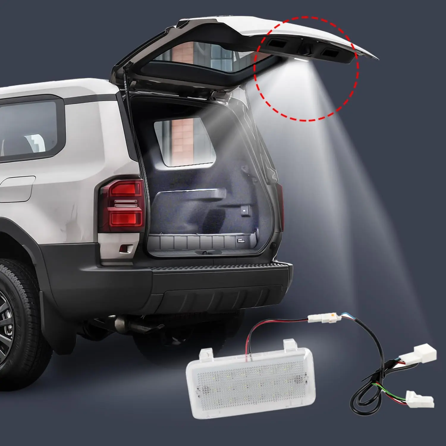 Power Tailgate Illumination LED Trunk Hatch Door Light Fit for Toyota Land Cruiser Prado J250 LC250 2024 2025