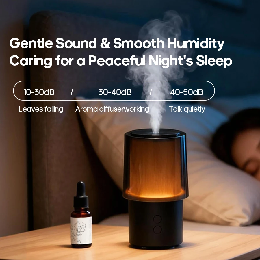 AG-H010 Essential Oil Aroma Diffuser Simple Night Light Desktop Mini Air Humidifier 140ml Aromatherapy Machine Hotel Home Gifts