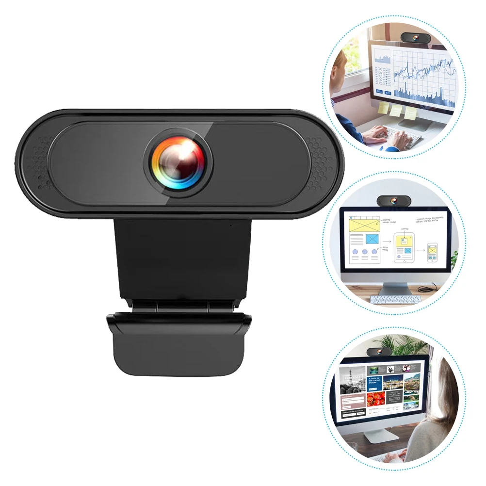 

Webcam Streaming Camera 1080P Video Conference Fast Built-in Microphone Noise Cancelling Live Streaming Online Course