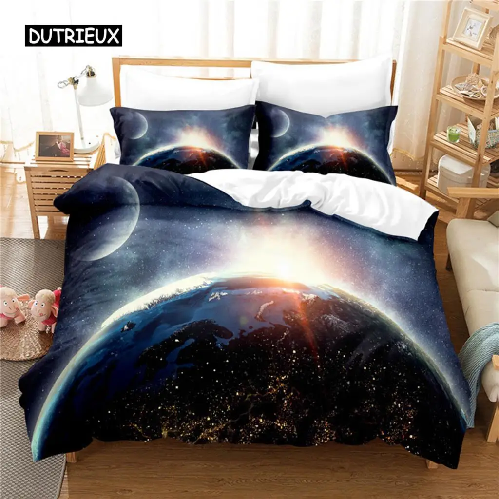 

Night sky Bedding Set Duvet Cover Set 3d Bedding Digital Printing Bed Linen Queen Size Bedding Set Fashion Design
