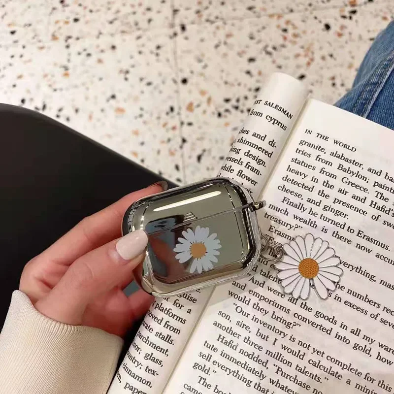 كوريا peaceminusone x جزء ديزي سماعة لاسلكية تعمل بالبلوتوث سماعة الرأس ل Airpods 1/2 سماعة غطاء ل Airpod 4th/3th/pro/pro 2