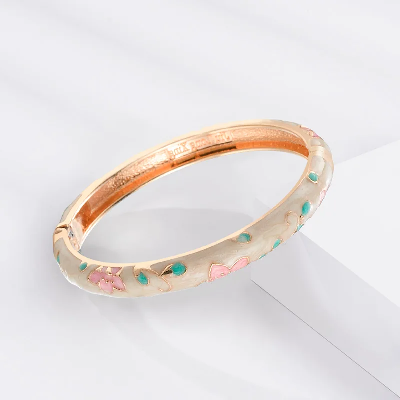 Enamel Bracelet For Women Bangle On Hand Cloisonne Hawaiian Women\'s Hand Bracelets African Jewelry India Dubai Mother\'s Day Gift