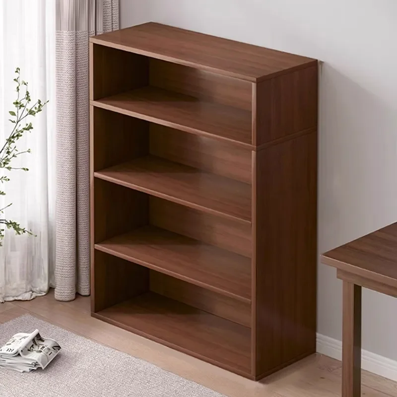 for Bookshelf Floor to Ceiling Household Multi Layer Book Shelf Living Room Storage Cabinet Shelf Against Wall Grid Bookcase