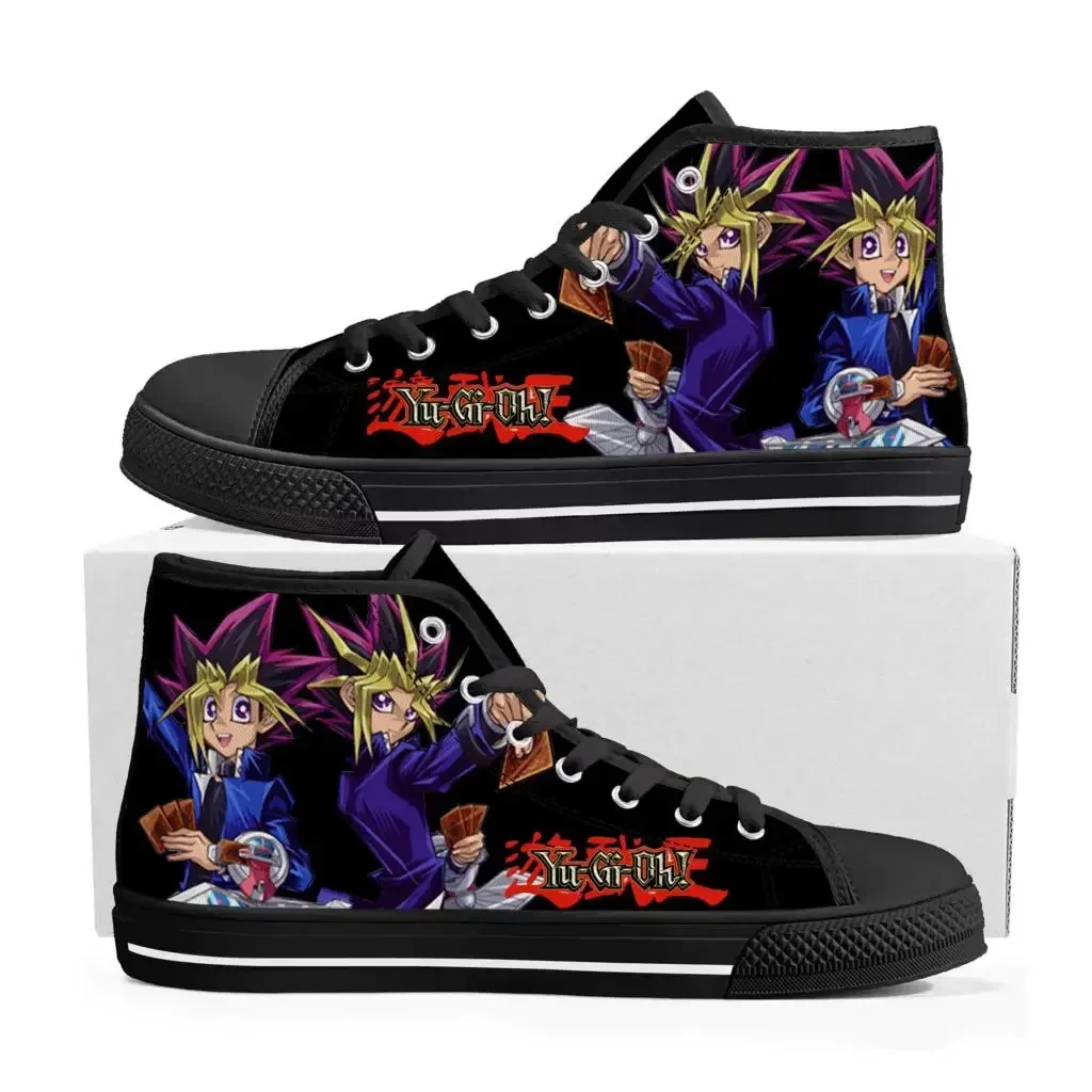 

Кроссовки Yu-Gi-Oh Yami Mutou Dark Magician Girl, высокие кеды для мужчин, женщин и подростков, повседневная обувь для пар, кастомизированные кроссовки