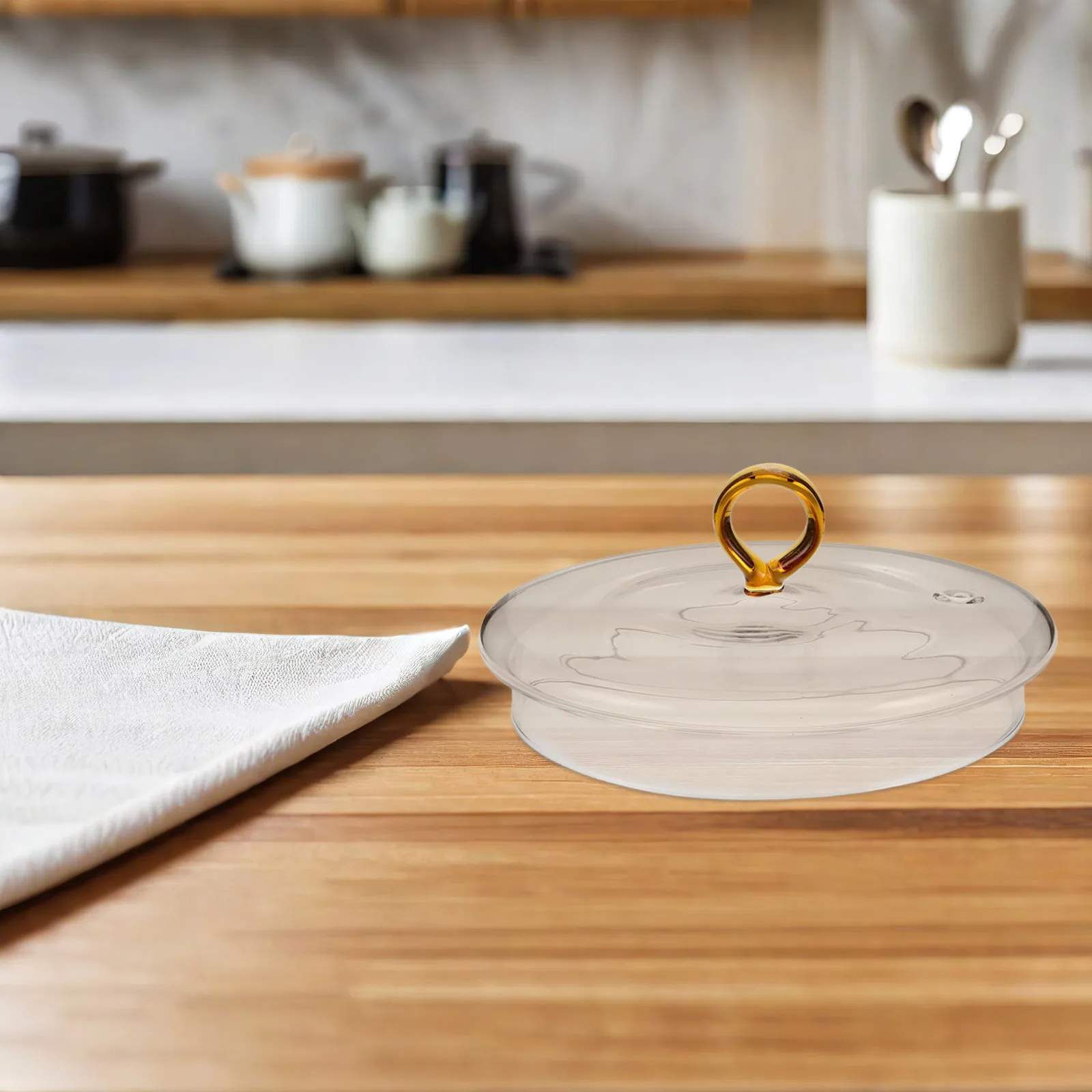 غطاء وعاء زجاجي عالي البورسليكات غطاء الطبخ الشفاف لوعاء المعكرونة قدر المطبخ موقد الأواني الزجاجية استبدال غطاء #5