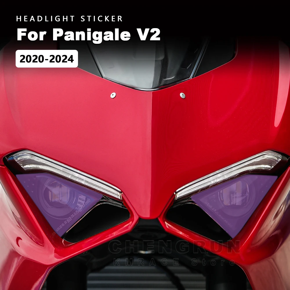 

Transparent Protective Film Headlight Stickers for Ducati Panigale V2 2020-2024 2023 2022 2021 Motorcycle Decals Accessories