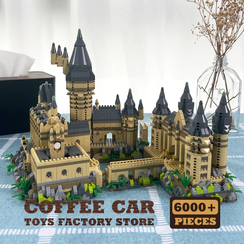 Creative Magic School Model Diamond Bricks Sets Medieval Castle MOC Building Blocks DIY Plastic Toys Adult Kids Christmas Gifts