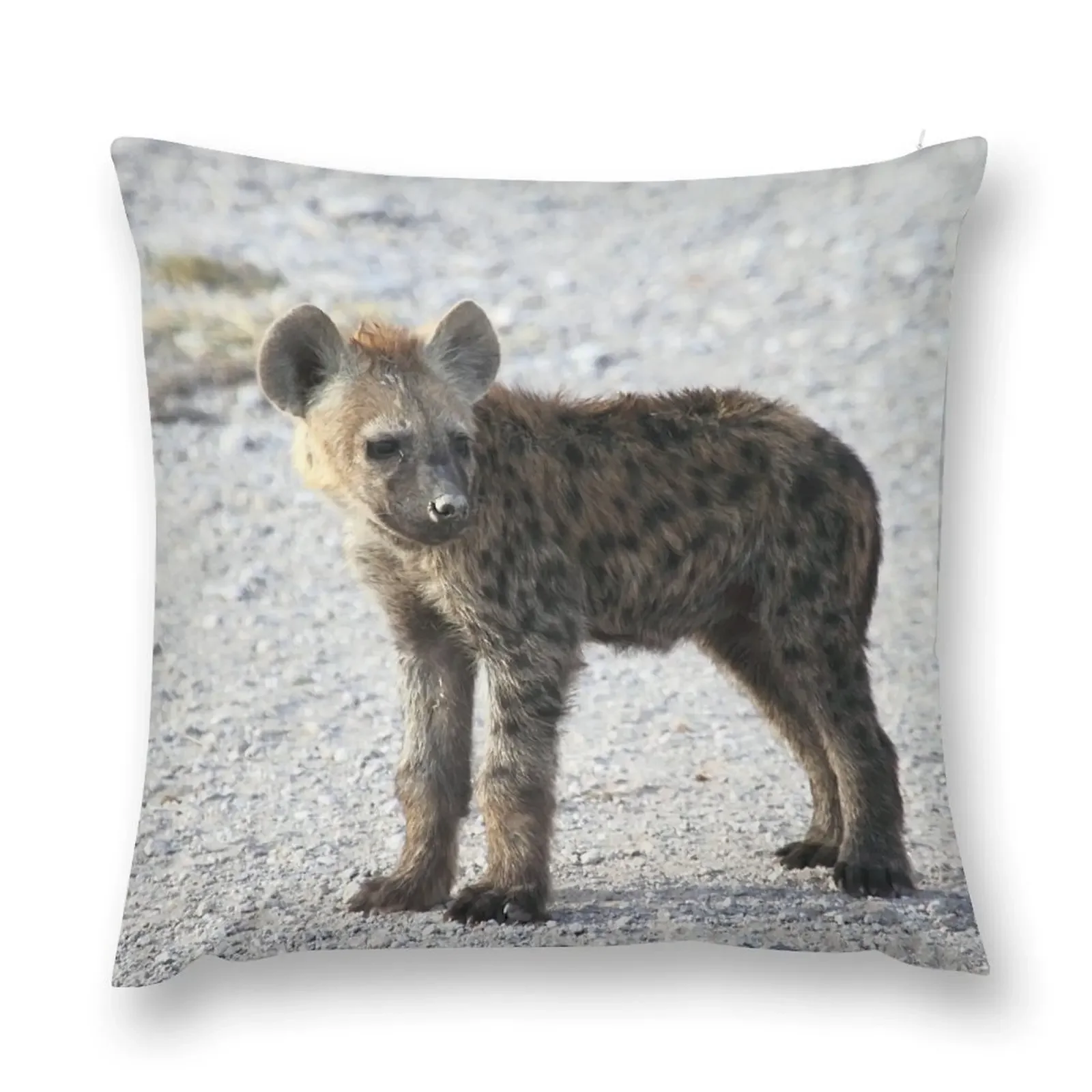 Spotted Hyena pup, Kenya. Throw Pillow Pillow Case Christmas Decorative Pillow Covers For Sofa Luxury Cover