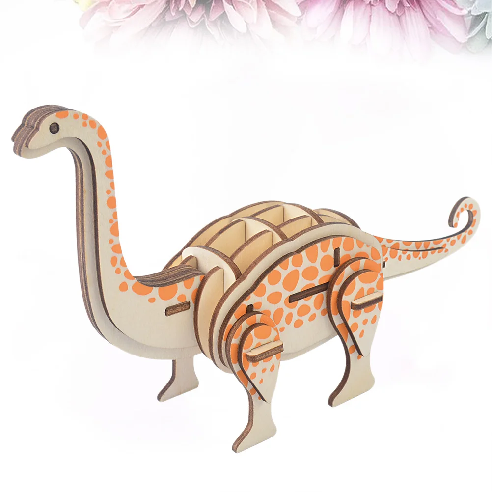 3D houten puzzel dinosaurus DIY-montageset voor kinderen Educatief hersenkraker-spel Bouwset Kinderen Volwassen