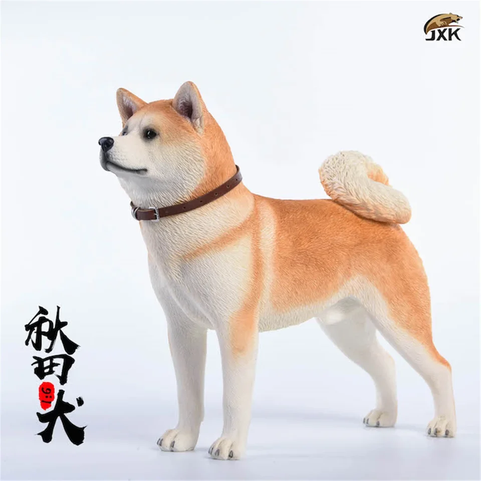 ZXK 1:6 スケール日本の秋田犬ペットフィギュア癒し動物コレクター
