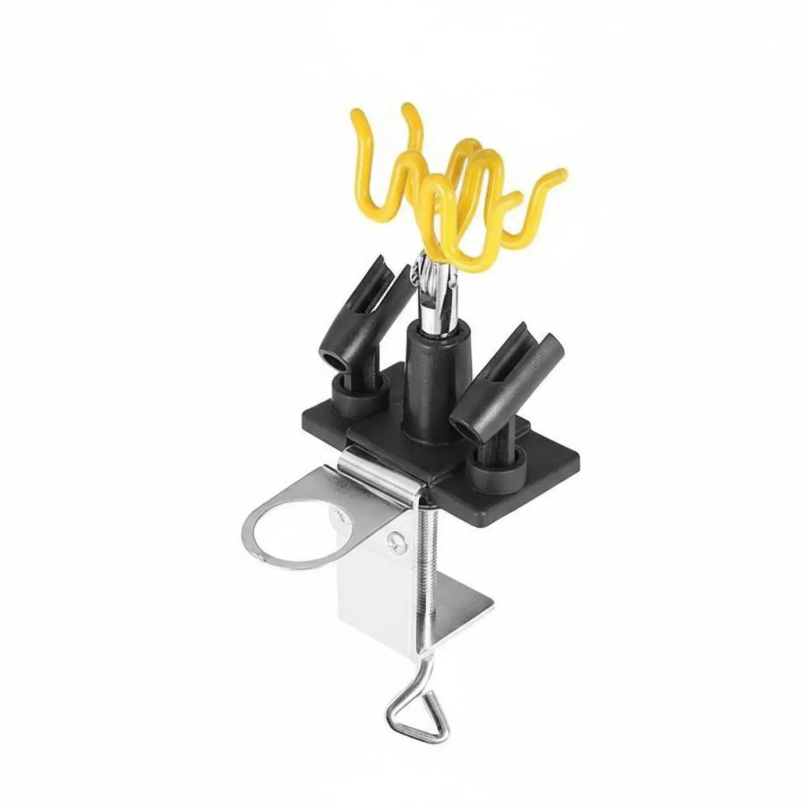 Airbrush Tool Holder for Painting Desk Clamp Mount Sturdy Metal Rack with Multiple Slots for Paint Sprayers Professional Art