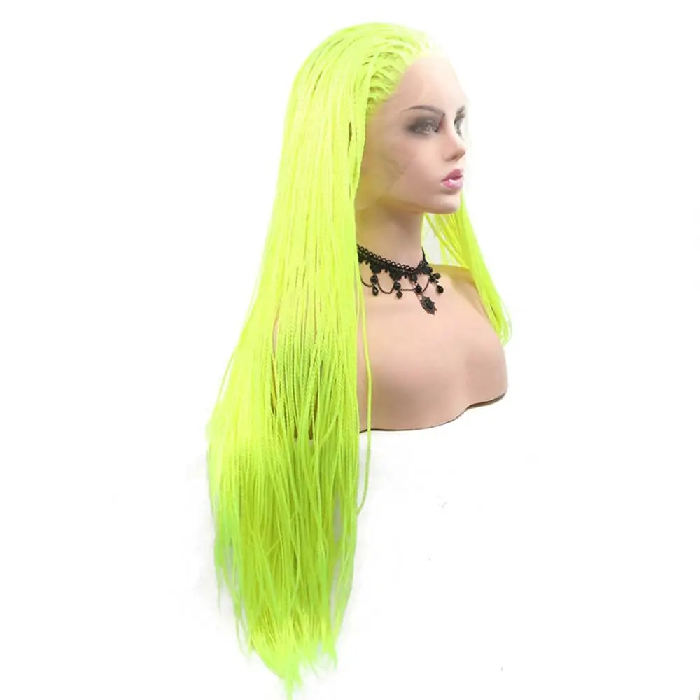 sylvia-long-green-braid-lace-front-synthetic-wig-heat-resistant-fiber-hair-wigs-easy-care-stylish-women's-hairpiece
