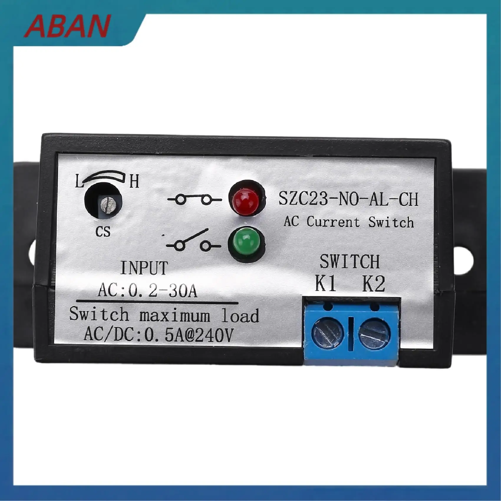 

ABAN 2X Current Mutual Inductance Switch SZC23-NO-AL-CH Normally Open Current Detection Switch For AC Current Isolation