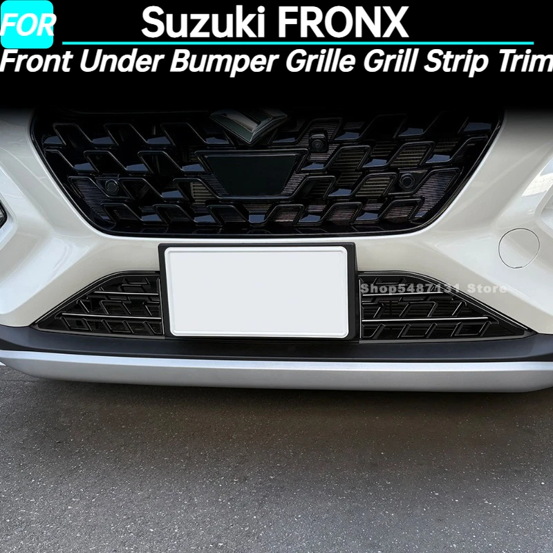 Car Front Under Bumper Grille Grill Strip Trim Cover for Suzuki FRONX Exterior Accessories 2024 2025