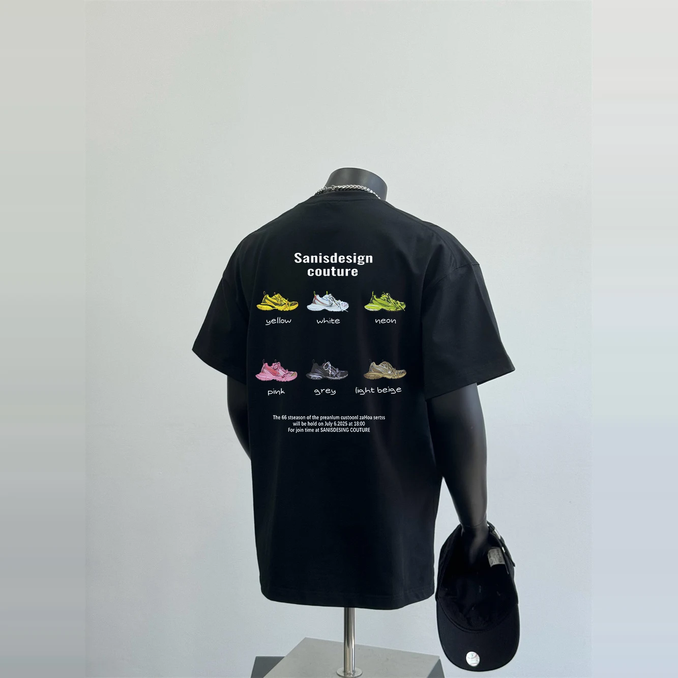 

American Sle Cotton Printed T-irt Summer Heavyweight ort Sve Baseball oe Ba Design Casual Youth Faion Top