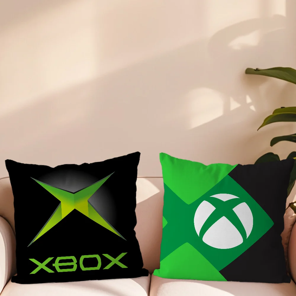 Fashion Game X-XBOX Cool Logo Pillow Case For Bedroom Car Coffee Shop Room and Living Room Sofa Decorative PillowCover