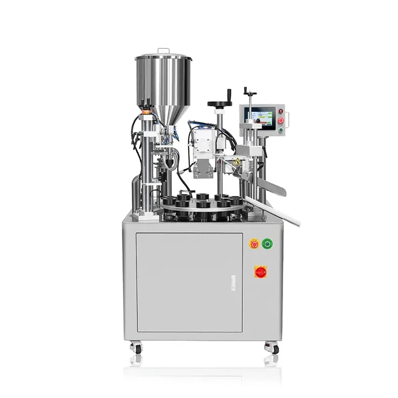 MWSF-1-30WL Semi Automatic Cosmetics Hand Cream Aluminum Tube Filling and Sealing Machine