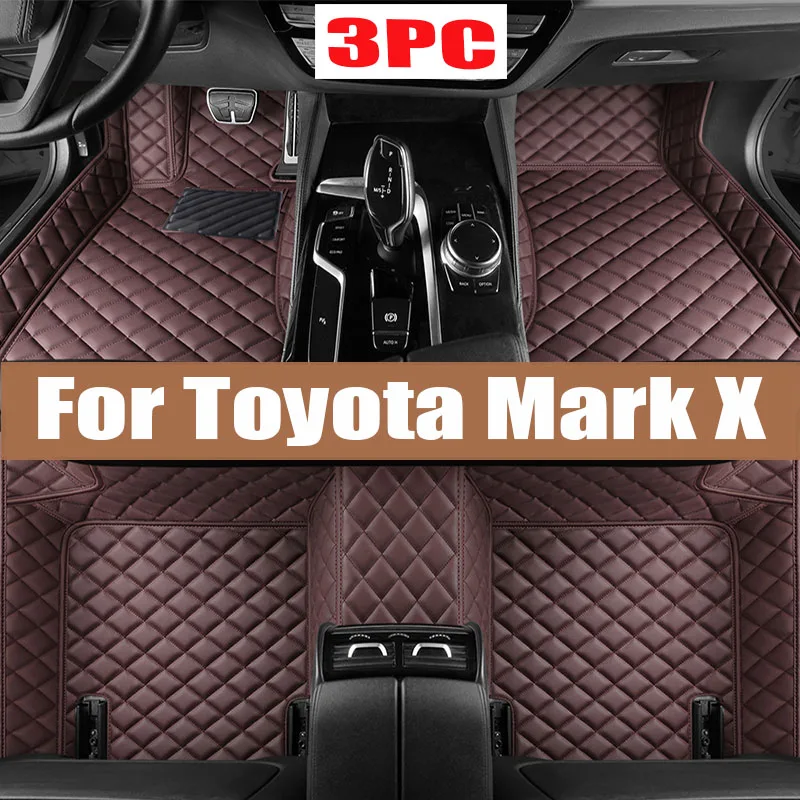 

Car Floor Mats For Toyota Mark X X130 2010-~2019 Luxury Leather Mat Carpets Rugs Interior Parts Car Accessories 2011 2012 2013