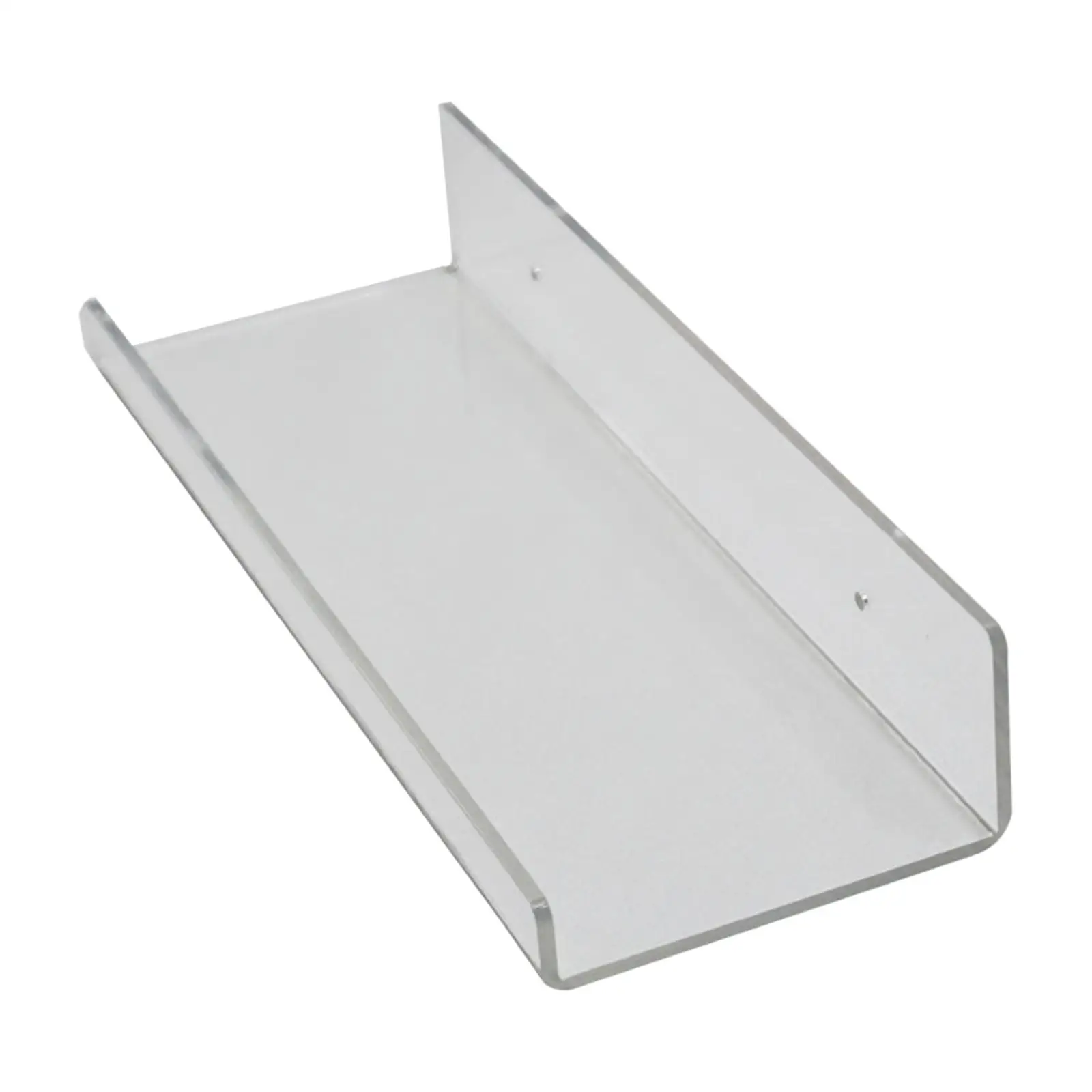 Acrylic Wall Shelf Floating Clear Storage Rack Organizer Display Bookshelf for Bedroom Bathroom Spice Rack