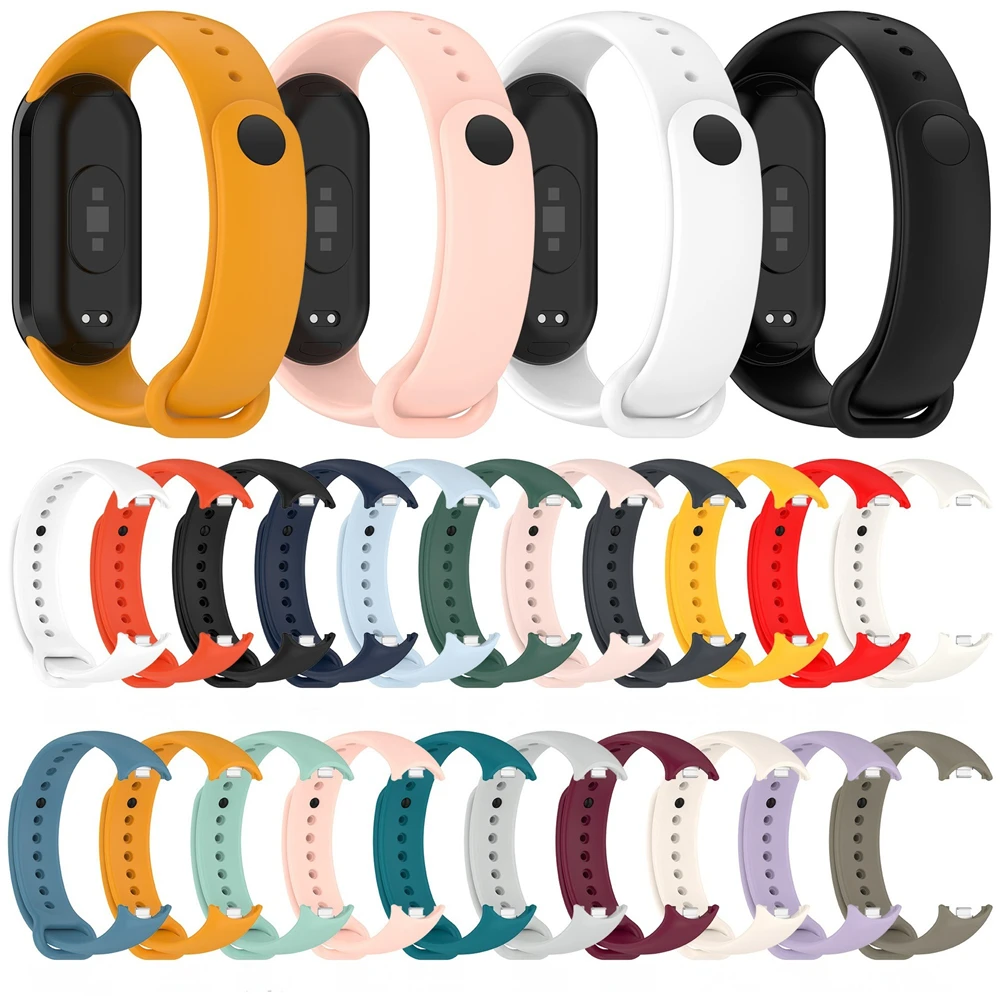 Silicone Strap+Watch Case For Xiaomi Smart Band 10 Soft Protective Case Replacement Bracelet For Xiaomi Mi Band 10 9 8 Correa view 6