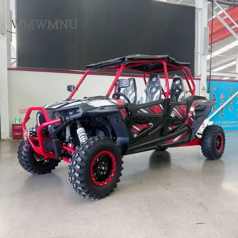 Wmwmnu for 1000CC Gas Engine 30 Inch Off Road Wheel Adjustable Suspension 4WD Front Differential Lock 4 Seats SSV Quad UTV