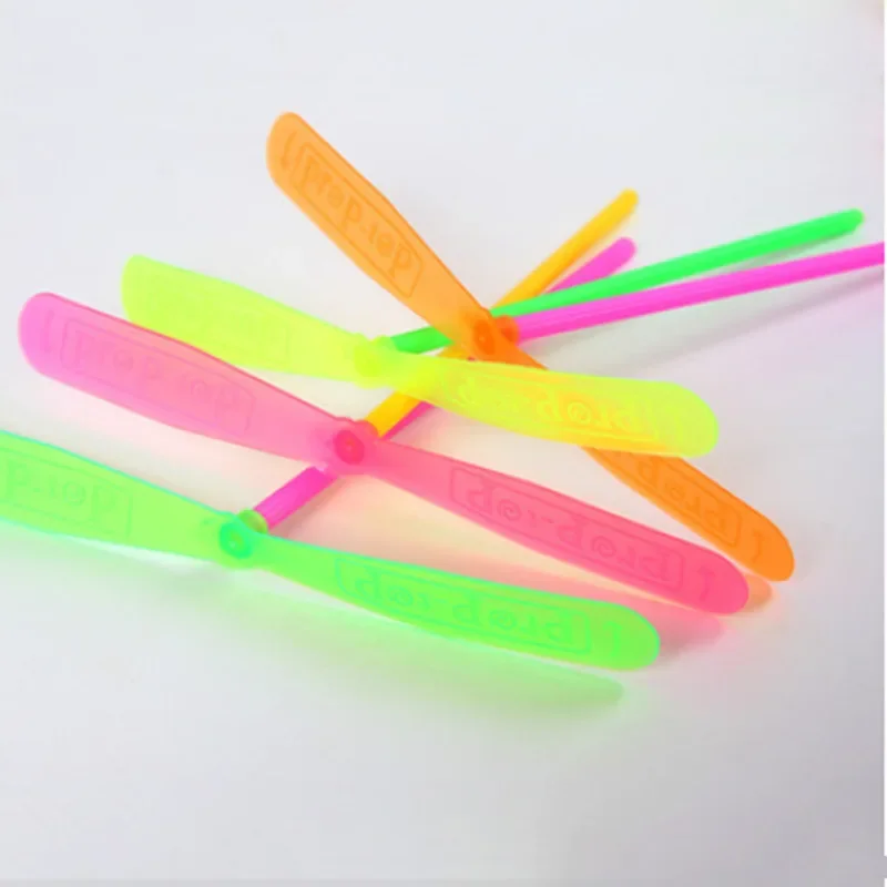 5-50pcs Novelty Plastic Bamboo Dragonfly Propeller Outdoor Classic Toy Kid Gift Rotating Flying Arrow Multicolor Random Color