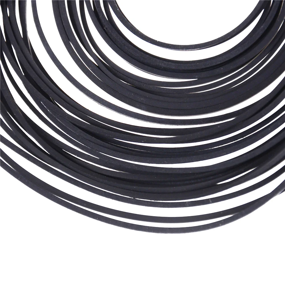 1pack Mix Cassette Tape Replacement Rubber CD DVD Cassette Tape Recorder Turntable Strap Belt For CD-ROM Video Machines 1*1mm view 2