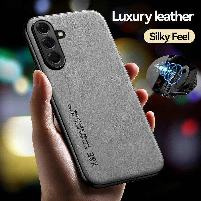 Light Luxury Faux Leather Phone Case For Samsung Galaxy A57 A56 A55 A54 A37 A36 A35 A34 A27 A26 A25 A24 A17 A16 A15 A14 A07 A06