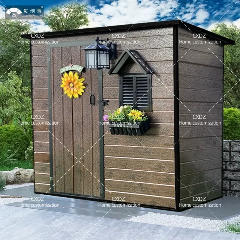 Customizable Outdoor Utility Shed Garden Storage House Courtyard Tool Room Modular Assembly Mobile Hut for Backyard