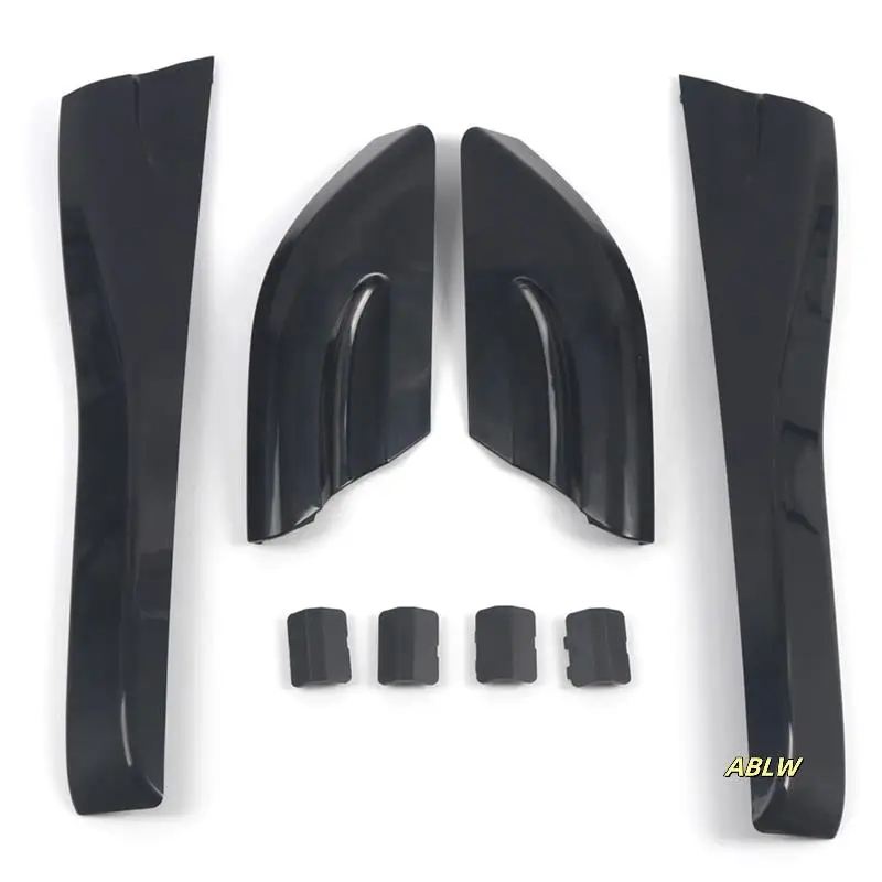 

8Pcs Cars Plastic Roof Rack Box Rail End Protecte Black Covers Shell Cap Car Accessory For Hyundai Tucson 2004-2008