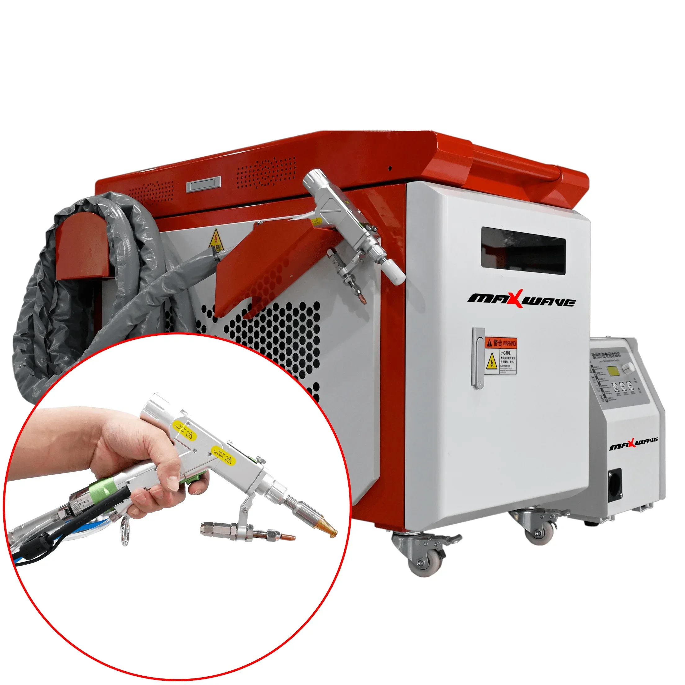 4 in 1 Laser Welder Portable Handheld Fiber Laser Welding Machine for Metal Iron Stainless Steel Aluminum Copper Brass