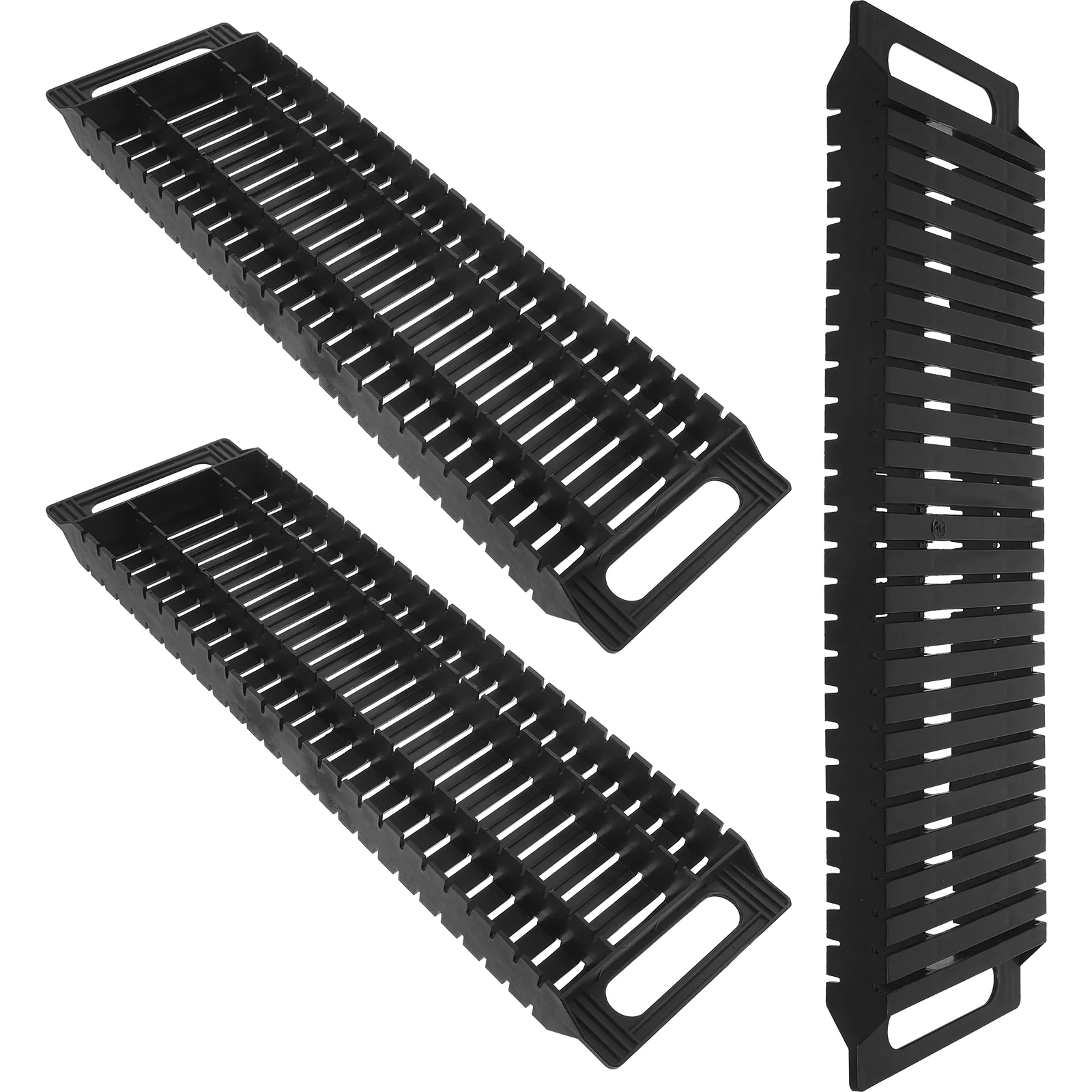 3 Pcs Anti-static Bar Rack Circuit Board Storage Turnover Racks PCB Holder Black