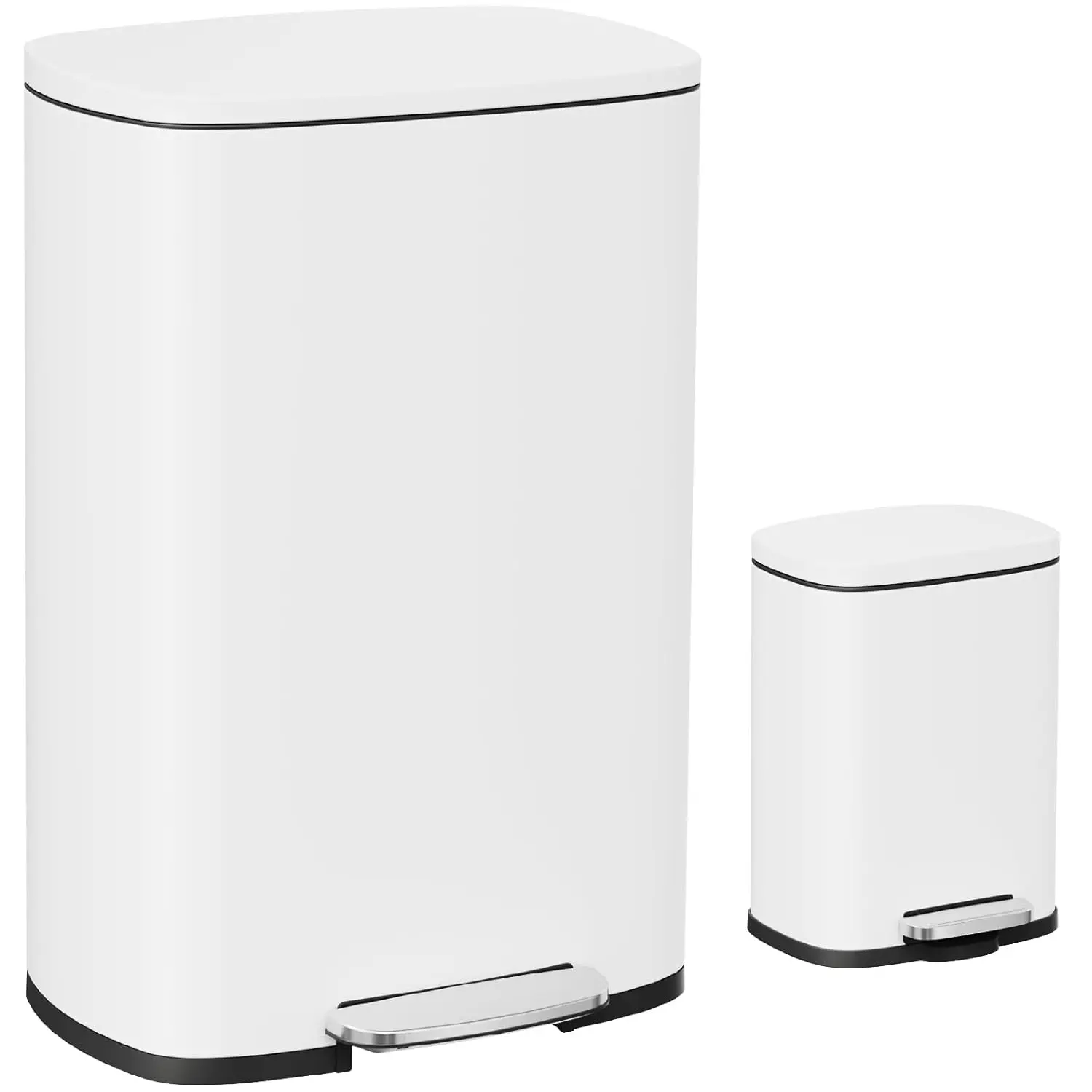 

Мусорное ведро с педалью 13,2+1,3 галлона, из нержавеющей стали, с плавным закрыванием, со съемным пластиковым внутренним контейнером, на заказ