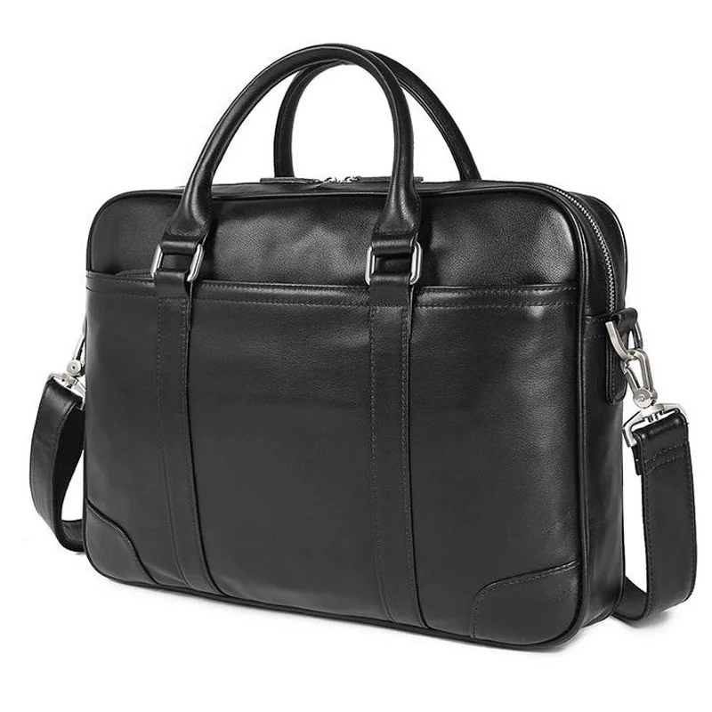 Sac à Main de Luxe en Cuir group pour Homme, Étui Bombe, à Bandoulière, Business, Messager pour Ordinateur Portable, 15.6 Pouces