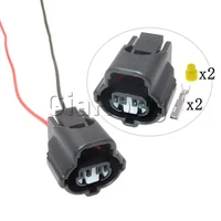1 Juego de accesorios de montaje de CA de 2 vías 7283-7929 Motor de chorro de agua para coche toma de Cable eléctrico 90980-11025 enchufe sellado automático