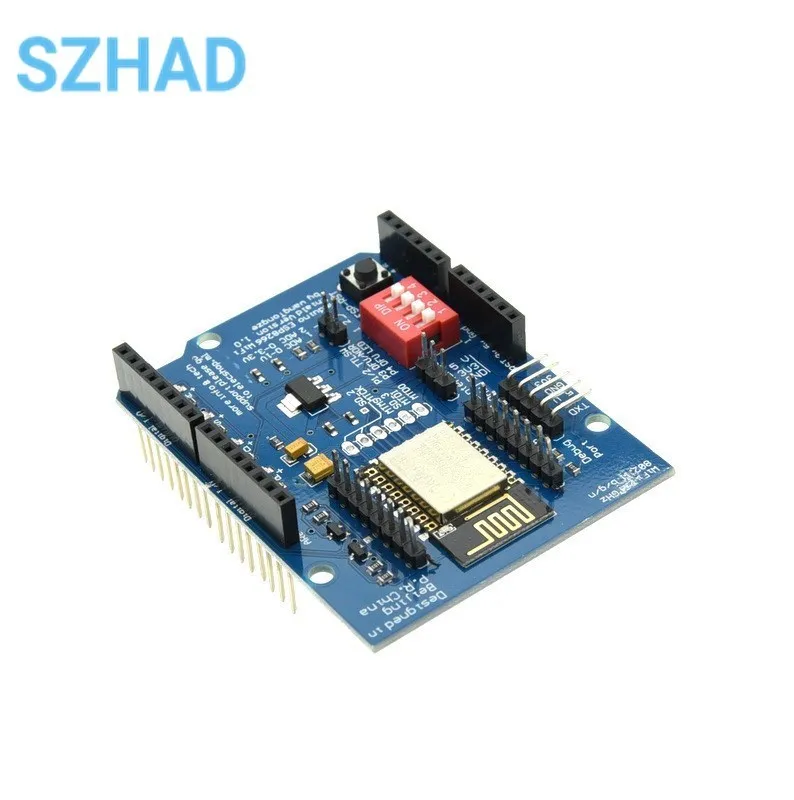 Nova esp8266 web sever serial wifi placa de expansão shilled ESP-12E para arduino uno r3
