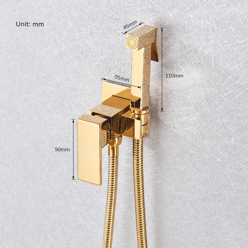 Vidric Rose Gold bidet shower faucet douche bidet faucet muslim ducha higienica hot cold water mixer tap toilet bidet shower  FR